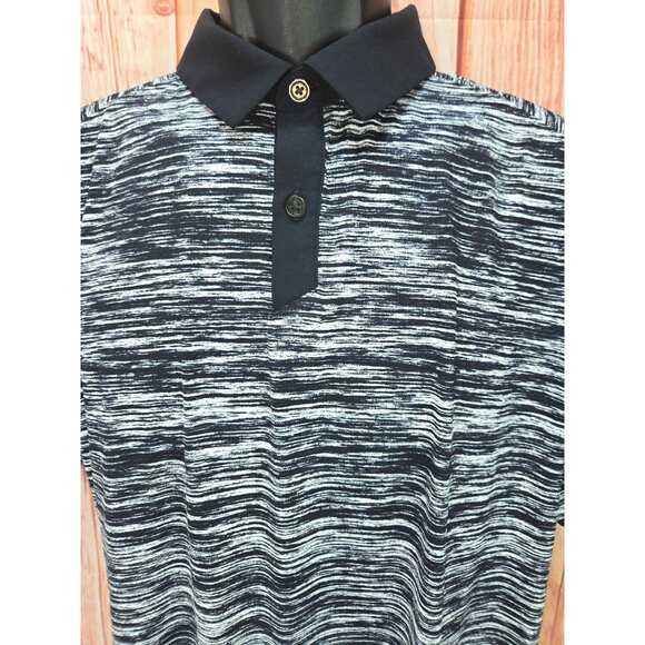 Under Armour Large Mens Iso-Chill Polo Shirt Striped Short Sleeve - Picture 3 of 8